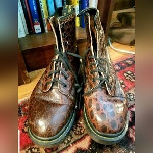 Brown Croc Doc Martens